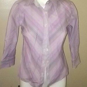 Women's Covington 3/4 Sleeve Striped Blouse Size S